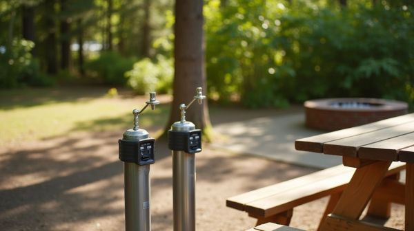 Bornes d'électricité et d'eau : équiper les emplacements de son camping