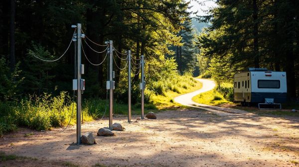 Guide d'installation des bornes d'électricité et d'eau pour camping